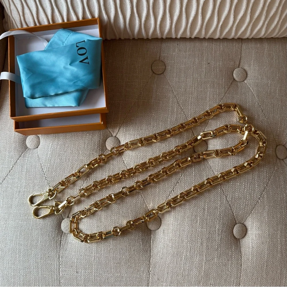 Gold Metal Purse Chain Strap Replacement - 47.2 inches - Picture 4 of 4